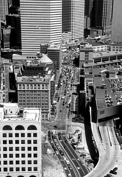 Boston, where the Big Dig is being constructed.